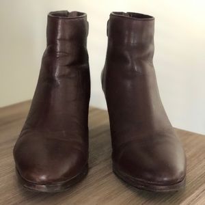 Coach brown booties size 8